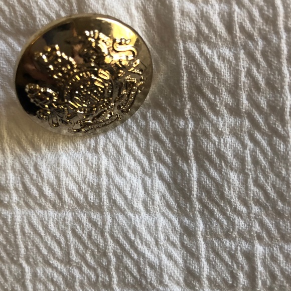 Banana Republic Women's White Double Breasted Blazer with Gold Buttons - Picture 3 of 6